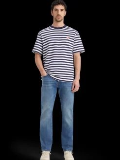 Essential - the free spirit peace bird striped t-shirt-Scotch & Soda Clearance