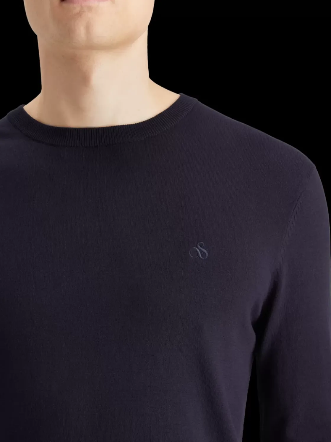 Essential - VISCOSE PULLOVER CREWNECK-Scotch & Soda Best