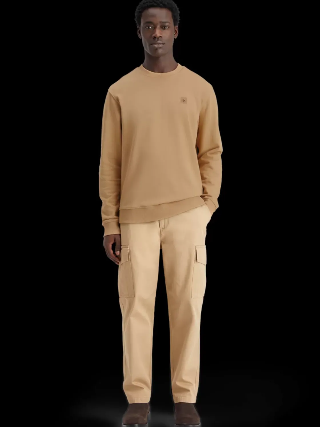 Essential badge crew sweat-Scotch & Soda New