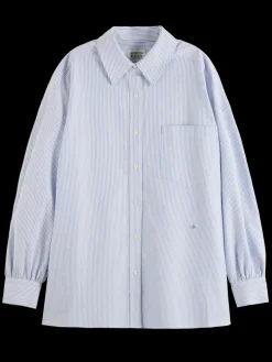 Essential girlfriend oxford stripes shirt-Scotch & Soda Outlet
