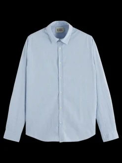 Essential poplin checked shirt-Scotch & Soda Online