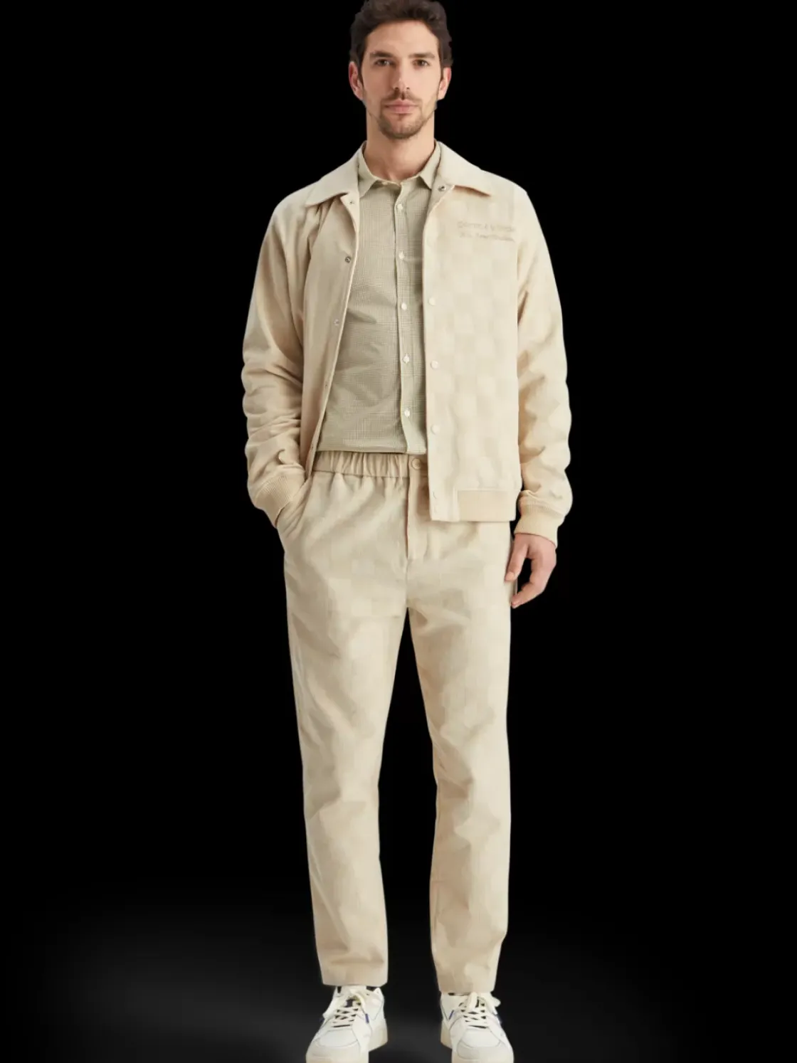 Fave - check-patterned corduroy jogger-Scotch & Soda Sale