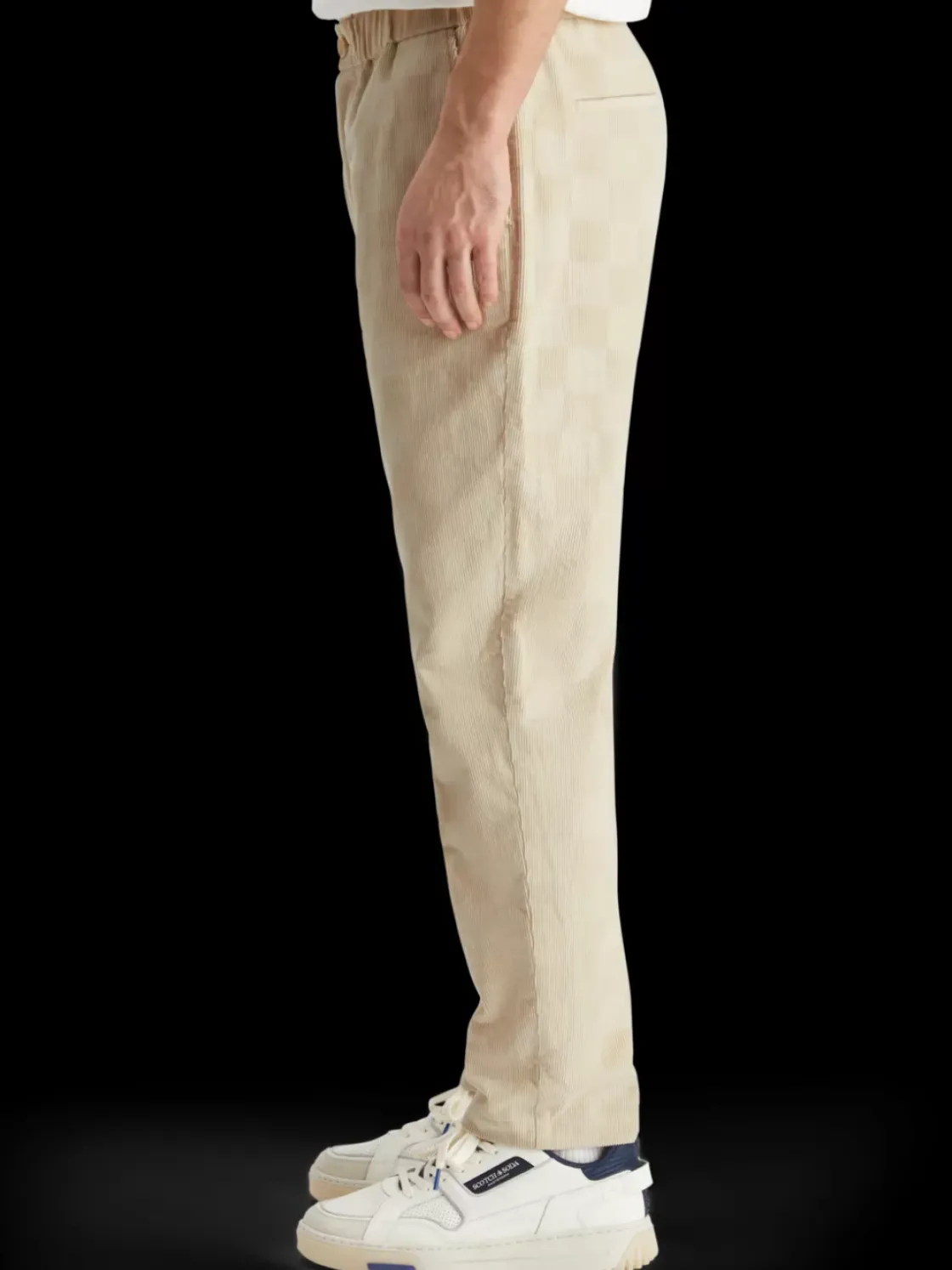 Fave - check-patterned corduroy jogger-Scotch & Soda Sale