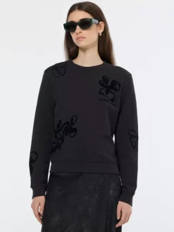 Flock print artwork regular sweatshirt-Scotch & Soda Online