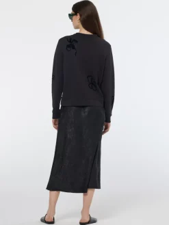 Flock print artwork regular sweatshirt-Scotch & Soda Online