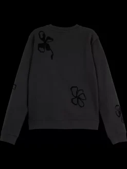 Flock print artwork regular sweatshirt-Scotch & Soda Online