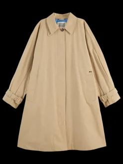 Floral embossed cotton blend carcoat-Scotch & Soda Clearance