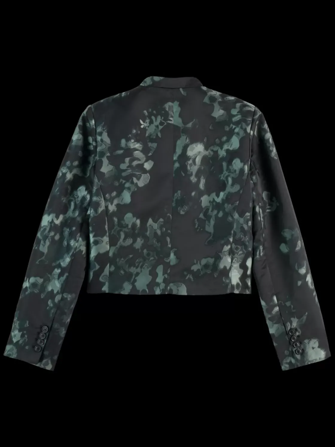 Floral jacquard cropped blazer-Scotch & Soda Clearance