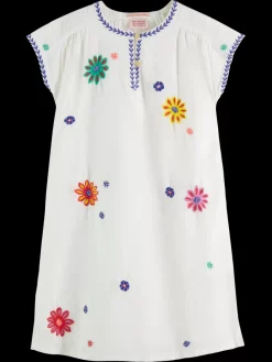 Flower embroidered kaftan dress-Scotch & Soda Outlet