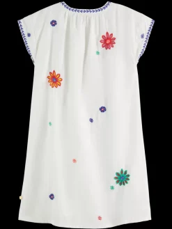 Flower embroidered kaftan dress-Scotch & Soda Outlet