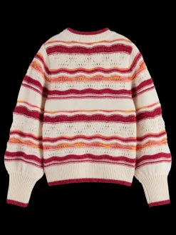 FLUFFY MULTI-STRIPE PULLOVER-Scotch & Soda Hot