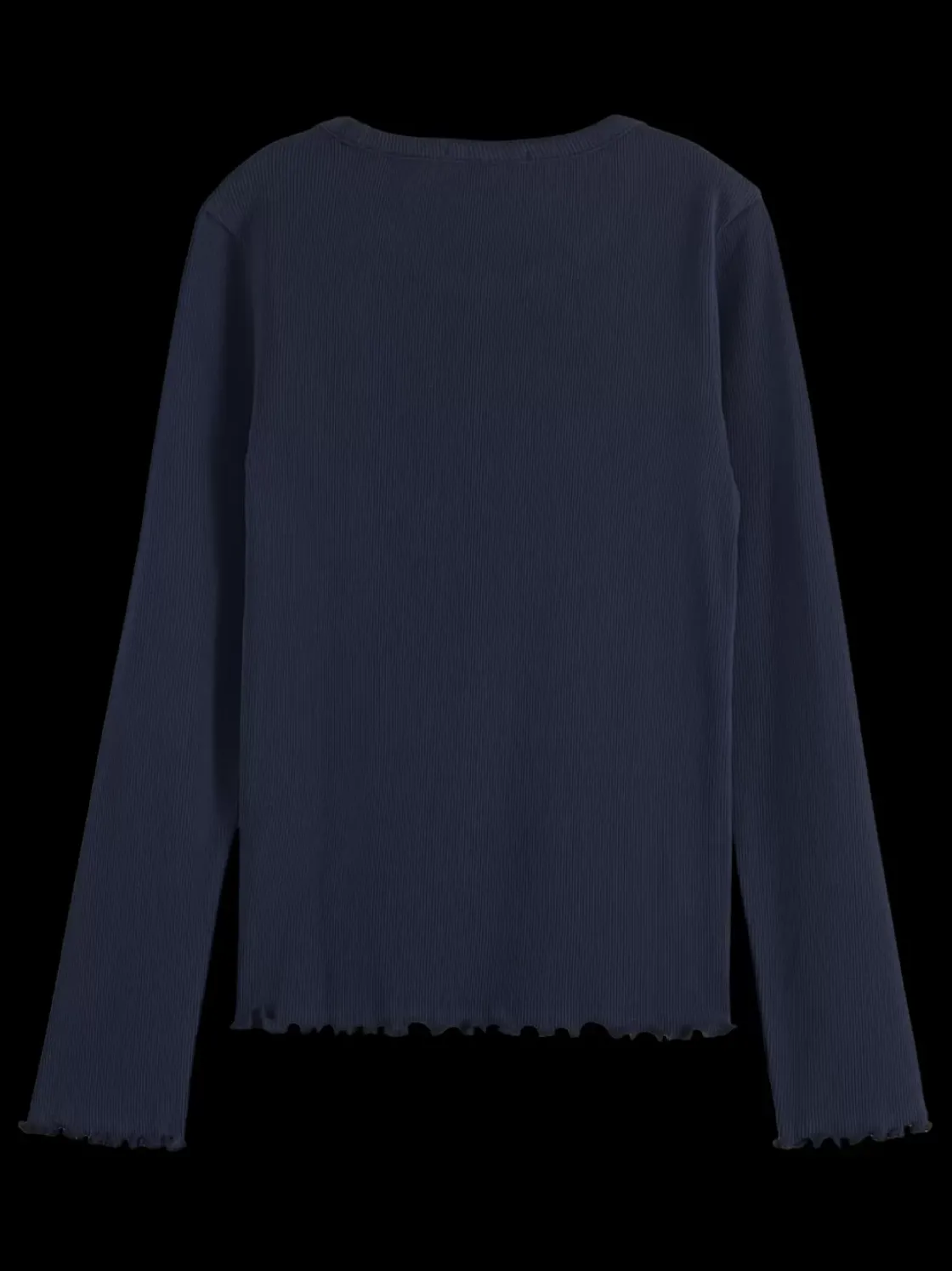 FREE MIND LONG SLEEVE RIB T-SHIRT-Scotch & Soda Fashion