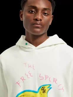 Free spirit artwork hoodie-Scotch & Soda New