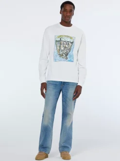 Front artwork relaxed fit long sleeve t-shirt-Scotch & Soda Online