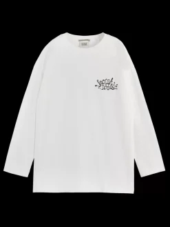 FRONT BACK ARTWORK OVERSIZED LONG SLEEVE T-SHIRT-Scotch & Soda Sale