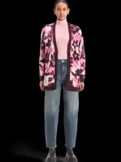 FUZZY JACQUARD MID LENGTH CARDIGAN-Scotch & Soda New