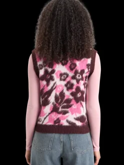 FUZZY V- NECK JACQUARD SPENCER-Scotch & Soda Discount