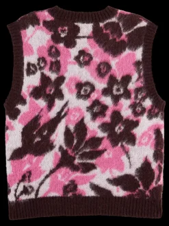 FUZZY V- NECK JACQUARD SPENCER-Scotch & Soda Discount