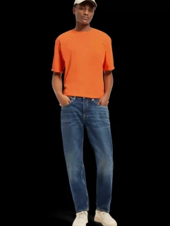 Garment dye artwork t-shirt-Scotch & Soda New