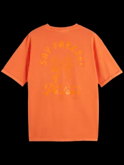 Garment dye artwork t-shirt-Scotch & Soda New