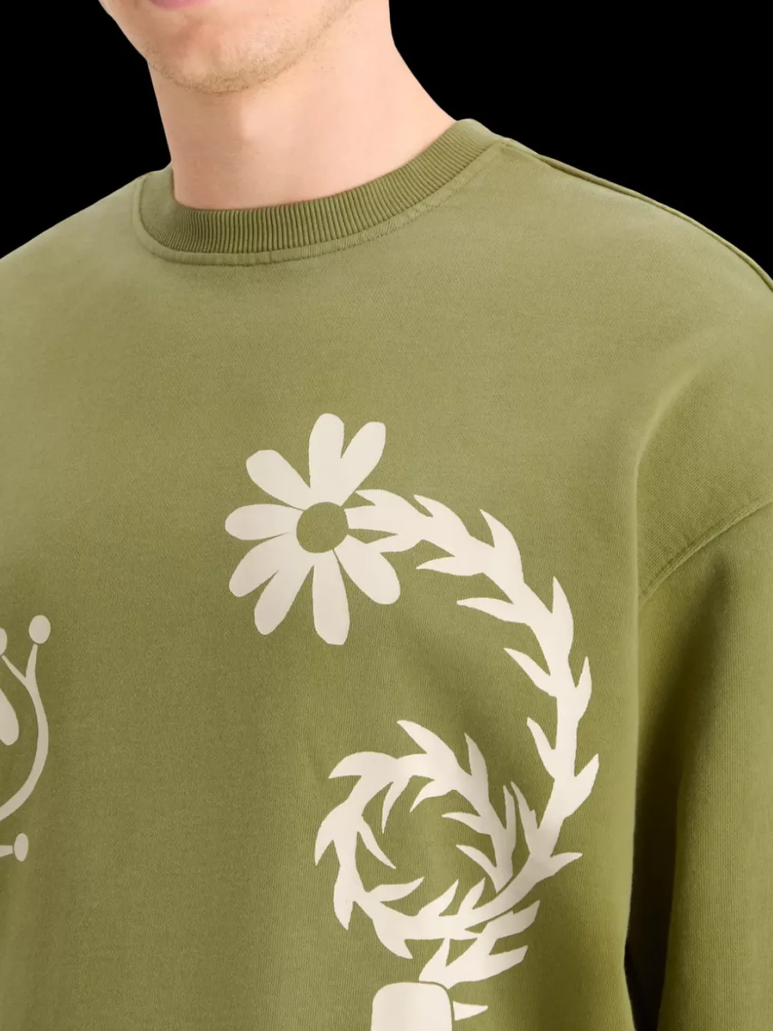 GARMENT DYED ARTWORK SWEATSHIRT-Scotch & Soda Discount