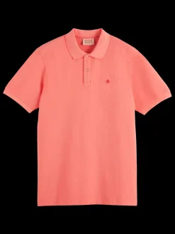 Garment dyed pique polo-Scotch & Soda Discount
