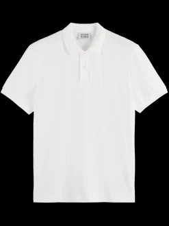 GARMENT-DYED SHORT-SLEEVED PIQUE POLO-Scotch & Soda Outlet