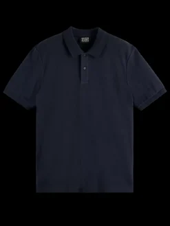 GARMENT-DYED SHORT-SLEEVED PIQUE POLO-Scotch & Soda Outlet