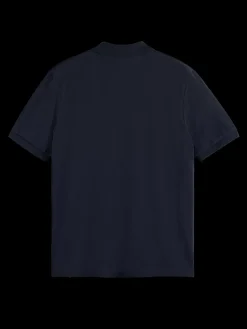 GARMENT-DYED SHORT-SLEEVED PIQUE POLO-Scotch & Soda Outlet