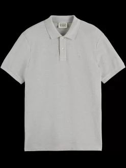 GARMENT-DYED SHORT-SLEEVED PIQUE POLO-Scotch & Soda Outlet