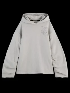 GATHERED SLEEVE OVERSIZED FIT HOODIE-Scotch & Soda Online