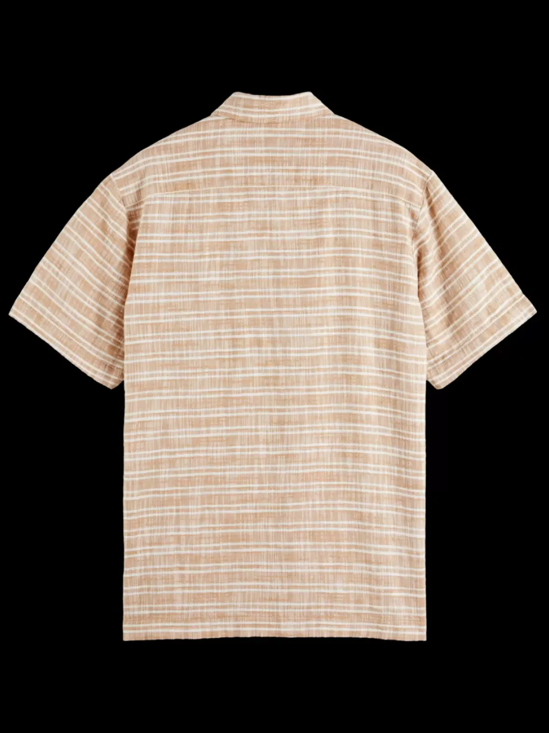 Horizontal cotton linen stripe shirt-Scotch & Soda Sale