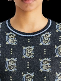 Jacquard cropped pullover-Scotch & Soda New