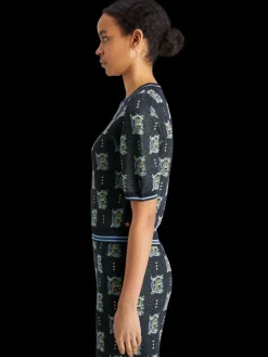 Jacquard cropped pullover-Scotch & Soda New