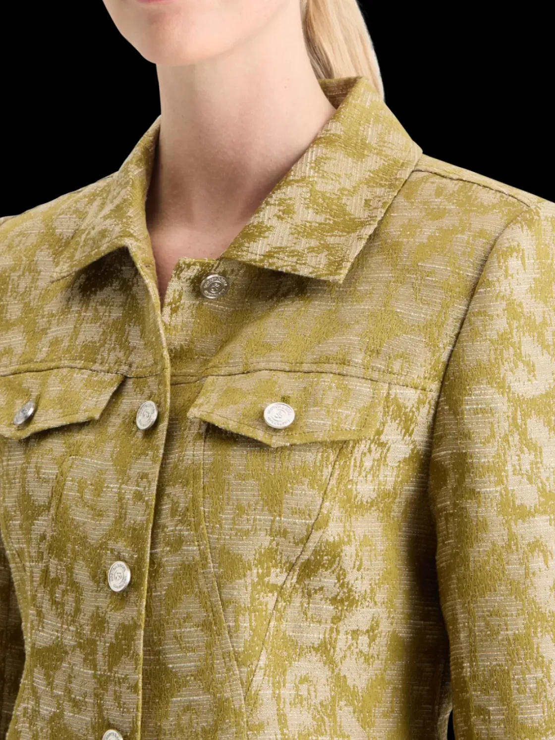 JACQUARD FITTED TRUCKER BLAZER-Scotch & Soda Fashion