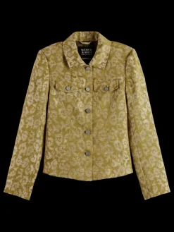 JACQUARD FITTED TRUCKER BLAZER-Scotch & Soda Fashion