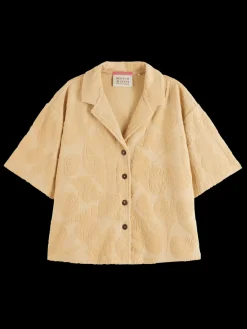 JACQUARD TOWELING CAMP SHIRT-Scotch & Soda Outlet