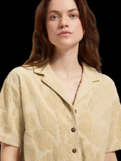 JACQUARD TOWELING CAMP SHIRT-Scotch & Soda Outlet