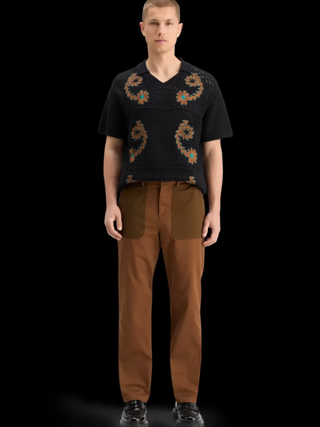 JOE JONAS X SCOTCH SODA CROCHET POLO SHORT SLEEVE-Scotch & Soda New