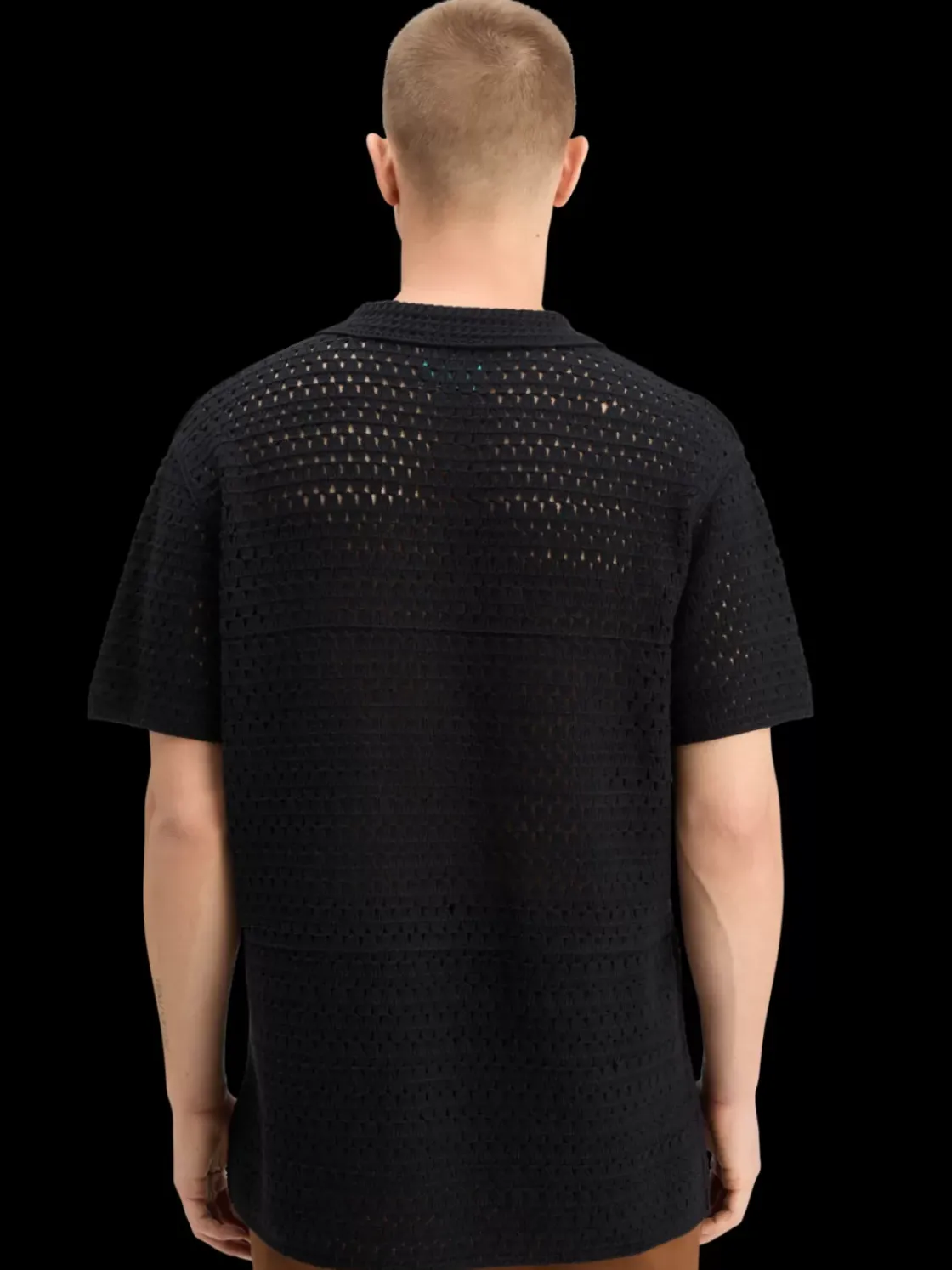 JOE JONAS X SCOTCH SODA CROCHET POLO SHORT SLEEVE-Scotch & Soda New