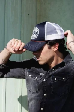 JOE JONAS X SCOTCH SODA EMBROIDERED ARTWORK TRUCKER CAP-Scotch & Soda Clearance