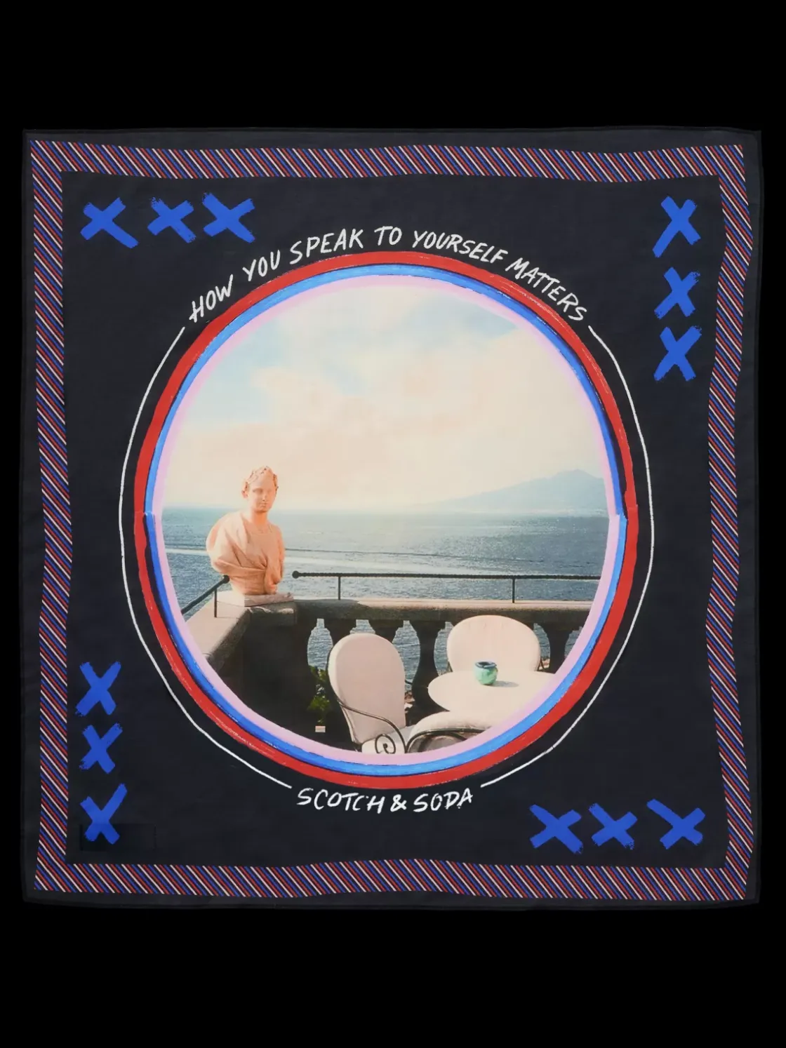 JOE JONAS X SCOTCH SODA PRINTED BANDANA-Scotch & Soda Sale