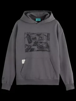 JOE JONAS X SCOTCH SODA WASHED ARTWORK HOODIE-Scotch & Soda Outlet