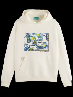 JOE JONAS X SCOTCH SODA WASHED ARTWORK HOODIE-Scotch & Soda Outlet