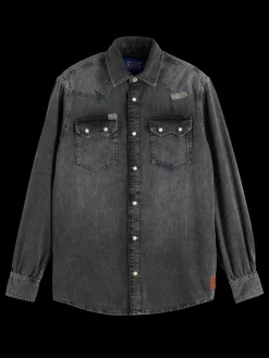 JOE JONAS X SCOTCH SODA WESTERN SHIRT - VINTAGE BLACK-Scotch & Soda Hot
