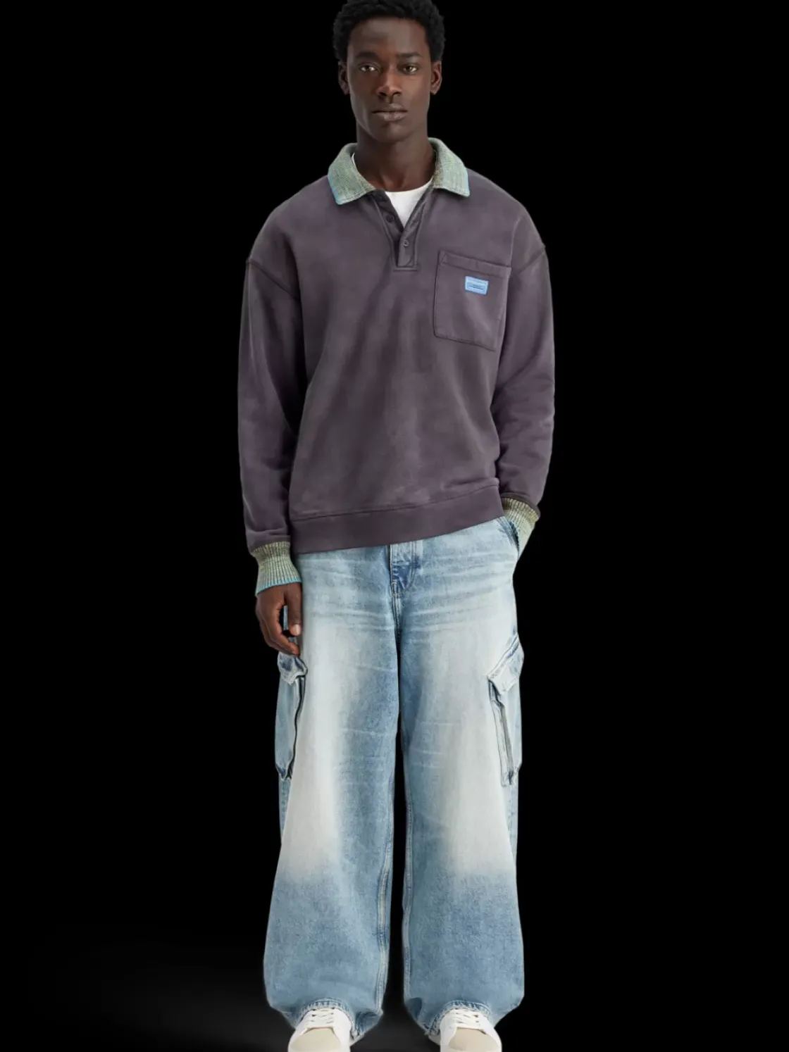 Knitted collar sweatshirt-Scotch & Soda Hot