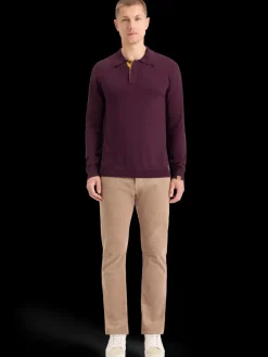 KNITTED POLO LONG SLEEVE-Scotch & Soda Clearance