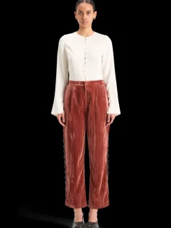 LACE TRIMMED VELVET PANT-Scotch & Soda Best