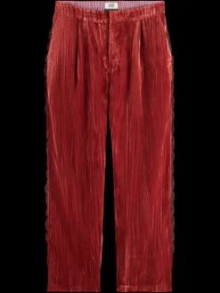 LACE TRIMMED VELVET PANT-Scotch & Soda Best
