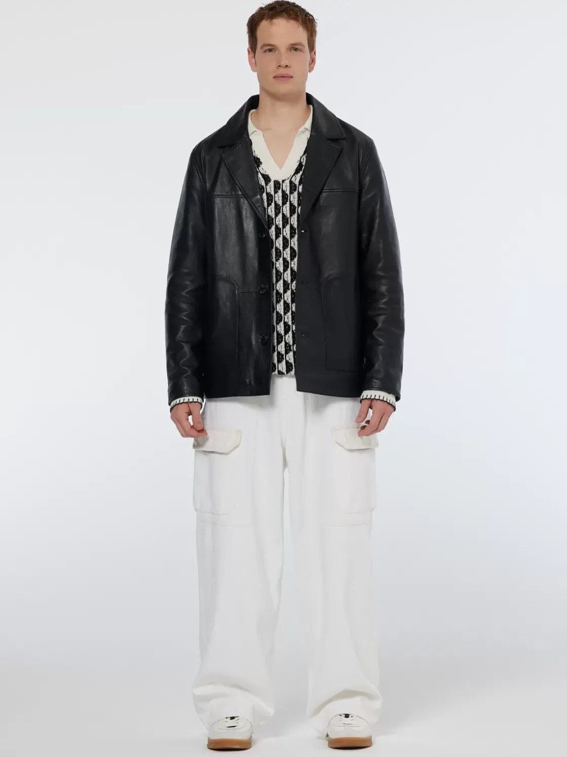 Leather blazer jacket-Scotch & Soda Hot